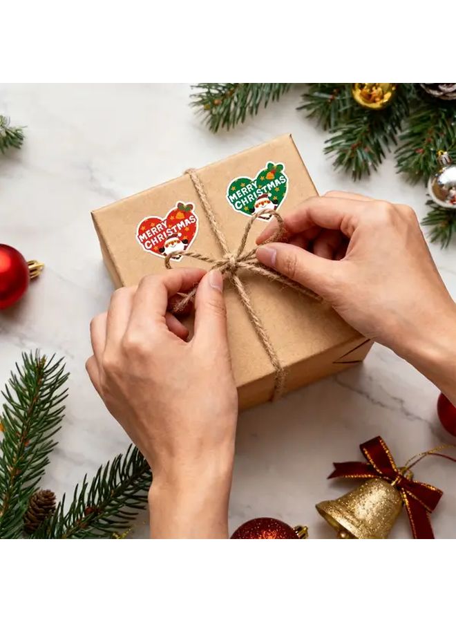 10 Sheets Self Adhesive Christmas Stickers for Holiday Cards Gifts Party Decorations - Image 4